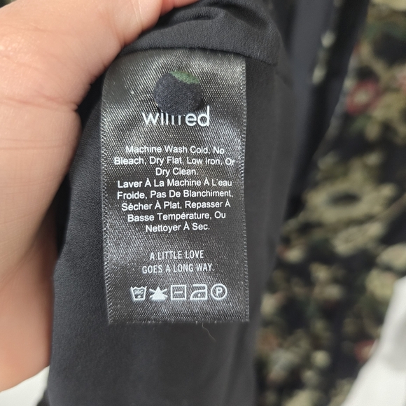 Aritzia WILFRED Lemare Black Floral‎ Chiffon Ruffle Mini Peasant Dress Size M - Picture 11 of 14